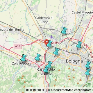 Mappa 40132 Bologna BO, Italia (5.04545)