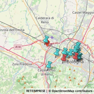 Mappa 40132 Bologna BO, Italia (4.73188)