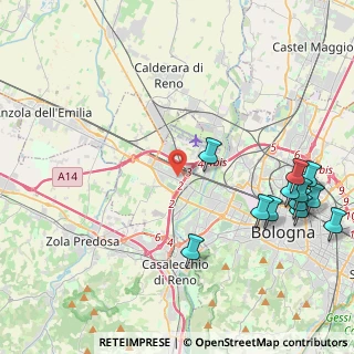 Mappa 40132 Bologna BO, Italia (5.545)