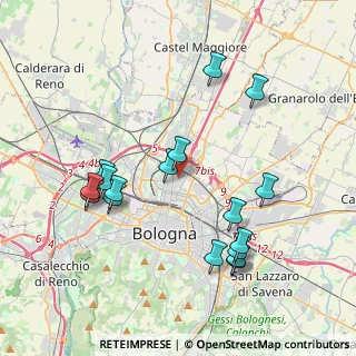 Mappa Via di Saliceto, 40128 Bologna BO, Italia (4.12176)
