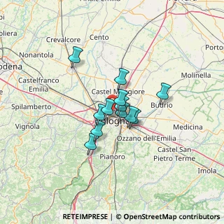 Mappa Via Ezio Cesarini, 40129 Bologna BO, Italia (8.34583)