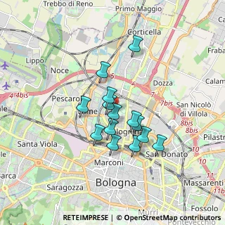 Mappa Via Ezio Cesarini, 40129 Bologna BO, Italia (1.32214)