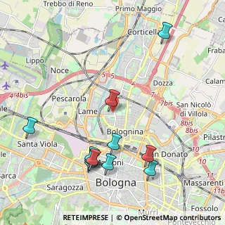 Mappa Via Ezio Cesarini, 40129 Bologna BO, Italia (2.39545)