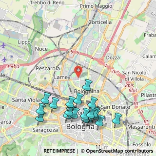 Mappa Via Ezio Cesarini, 40129 Bologna BO, Italia (2.54947)