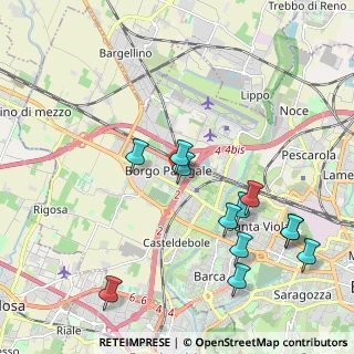 Mappa Via Ercole Nani, 40132 Bologna BO, Italia (2.10333)