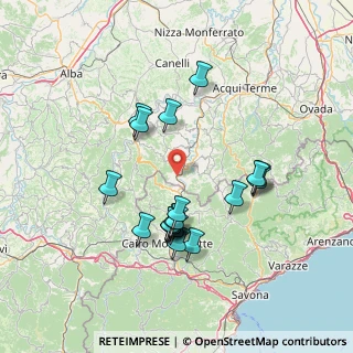 Mappa Regione Tavoreto, 15010 Merana AL, Italia (13.7195)