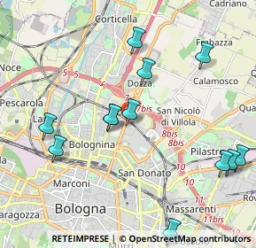 Mappa Via Stalingrado, 40128 Bologna BO, Italia (2.25333)