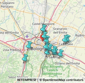 Mappa Via Stalingrado, 40128 Bologna BO, Italia (5.56714)