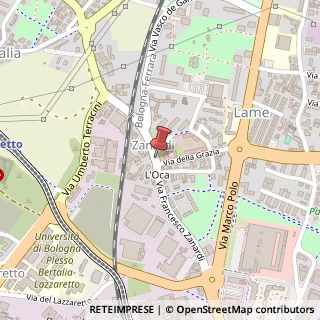 Mappa Via Francesco Zanardi, 64, 40131 Bologna, Bologna (Emilia Romagna)