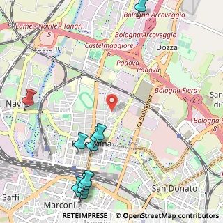 Mappa Via Giorgio Vasari, 40128 Bologna BO, Italia (1.47545)