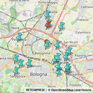 Mappa Via Giorgio Vasari, 40128 Bologna BO, Italia (2.35842)