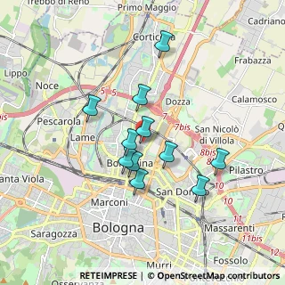 Mappa Via Giorgio Vasari, 40128 Bologna BO, Italia (1.46545)