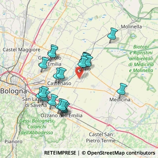 Mappa Via Luigi Menarini, 40054 Budrio BO, Italia (7.0395)