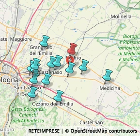 Mappa Via Luigi Menarini, 40054 Budrio BO, Italia (6.845)