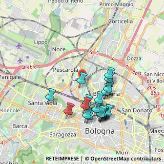 Mappa Via Yuri Gagarin, 40131 Bologna BO, Italia (1.8545)