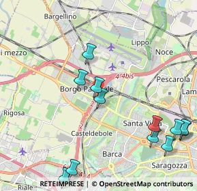 Mappa Via Ettore Ascoli, 40132 Bologna BO, Italia (2.57083)