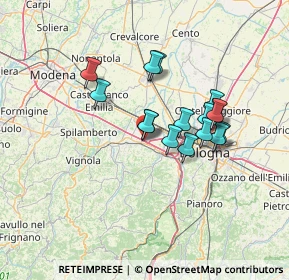 Mappa Via Giacomo Brodolini, 40053 Valsamoggia BO, Italia (11.16375)