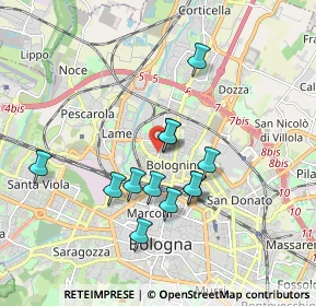 Mappa Via Torquato Tasso, 40129 Bologna BO, Italia (1.56)