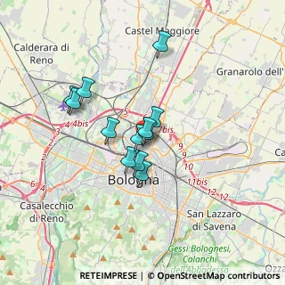 Mappa Romagna, 40128 Bologna BO, Italia (2.545)