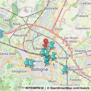 Mappa Romagna, 40128 Bologna BO, Italia (2.01091)