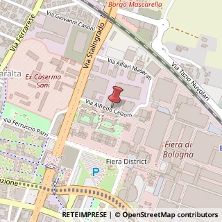 Mappa Via Alfredo Calzoni,  6, 40128 Bologna, Bologna (Emilia Romagna)
