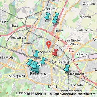 Mappa Via Francesco Arcangeli, 40128 Bologna BO, Italia (2.28933)