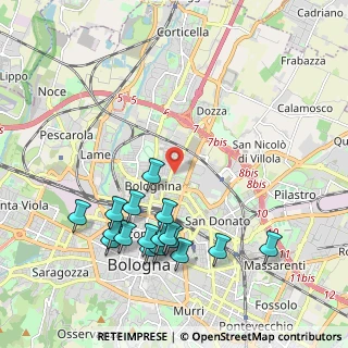 Mappa Via Francesco Arcangeli, 40128 Bologna BO, Italia (2.25294)