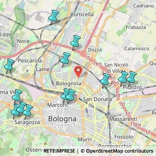 Mappa Via Francesco Arcangeli, 40128 Bologna BO, Italia (2.76154)