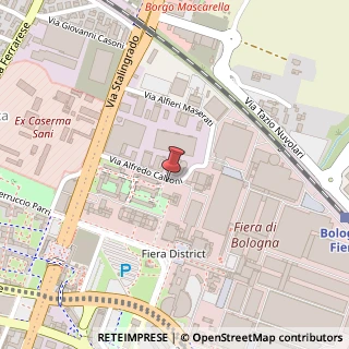 Mappa Via Alfredo Calzoni, 1, 40128 Bologna, Bologna (Emilia Romagna)