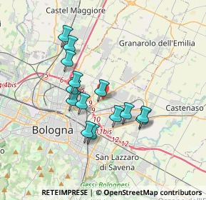Mappa Via Emilio Salgari, 40100 Bologna BO, Italia (3.03143)