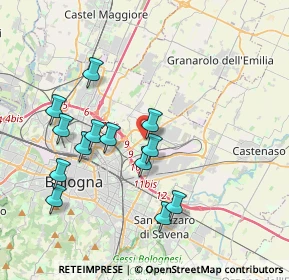 Mappa Via Emilio Salgari, 40100 Bologna BO, Italia (3.75692)