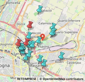 Mappa Via Emilio Salgari, 40100 Bologna BO, Italia (1.8935)