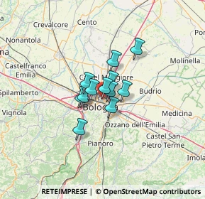 Mappa Via Ambrogio Magenta, 40128 Bologna BO, Italia (6.7125)