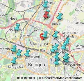 Mappa Via Carlo Cignani, 40128 Bologna BO, Italia (2.30474)