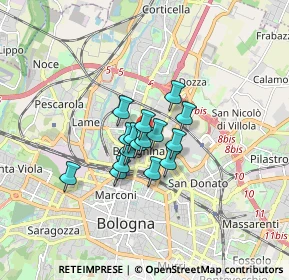 Mappa Via Carlo Cignani, 40128 Bologna BO, Italia (0.96625)
