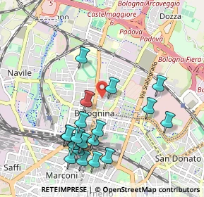 Mappa Via Carlo Cignani, 40128 Bologna BO, Italia (1.0825)