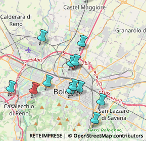 Mappa Via Ambrogio Magenta, 40128 Bologna BO, Italia (4.77375)