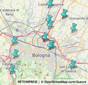 Mappa Via Carlo Cignani, 40128 Bologna BO, Italia (4.48538)