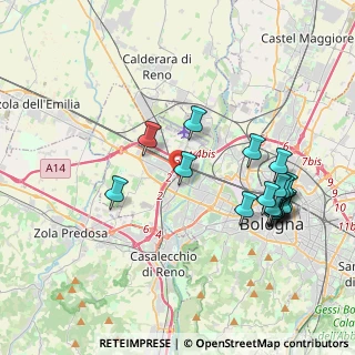 Mappa Via E.Ponente, 40132 Bologna BO, Italia (4.25056)