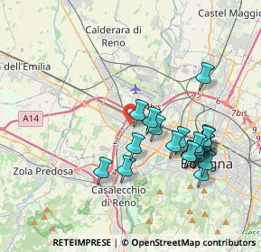 Mappa Via E.Ponente, 40132 Bologna BO, Italia (3.75)