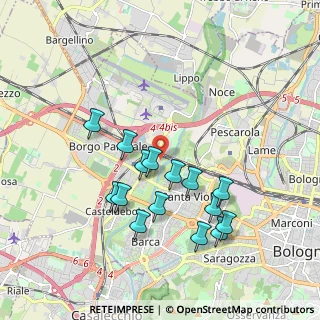 Mappa Via Renato Fava, 40132 Bologna BO, Italia (1.81667)