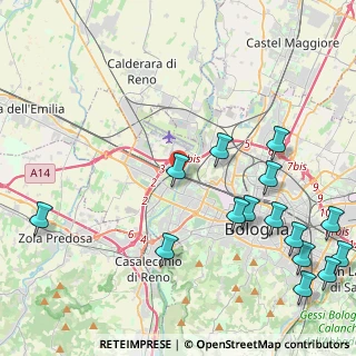 Mappa Via Renato Fava, 40132 Bologna BO, Italia (5.72067)