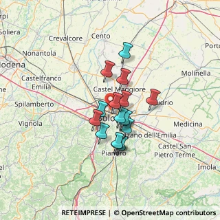 Mappa Via Bologna, 40124 Bologna BO, Italia (9.35625)