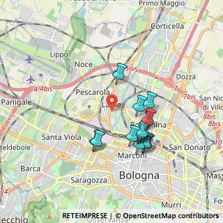 Mappa Via Bologna, 40139 Bologna BO, Italia (1.61462)