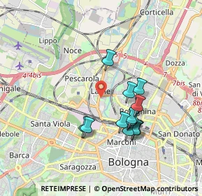 Mappa Via Bologna, 40124 Bologna BO, Italia (1.61462)