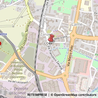 Mappa Via Francesco Zanardi, 83/C-D, 40131 Bologna, Bologna (Emilia Romagna)