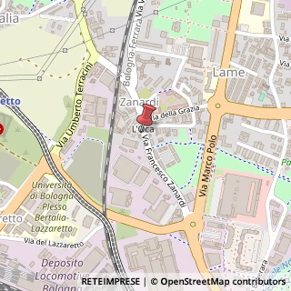 Mappa Via Francesco Zanardi, 70, 40131 Bologna, Bologna (Emilia Romagna)