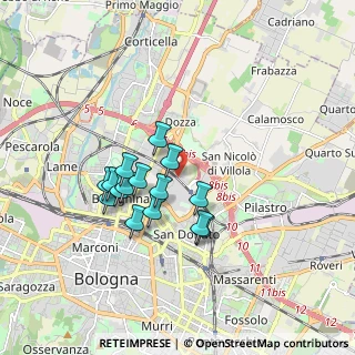 Mappa Via Tazio Nuvolari, 40128 Bologna BO, Italia (1.444)