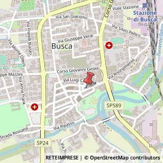 Mappa Via Umberto I, 46, 12022 Busca, Cuneo (Piemonte)