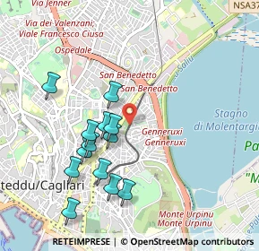 Mappa Via Berna, 09129 Cagliari CA, Italia (1.02538)